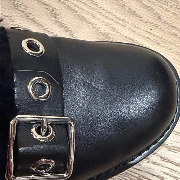 Marc by Marc Jacobs Black Shearling Lace-Up Buckle Ankle Boots.. size 10 - Picture 8 of 10